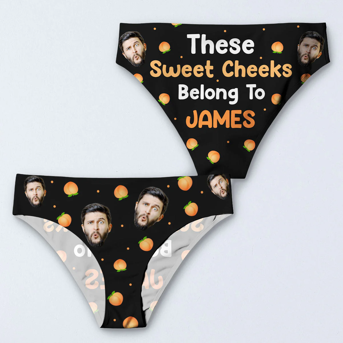 These Sweet Cheeks Belong To - Personalized Women Briefs - Image 3