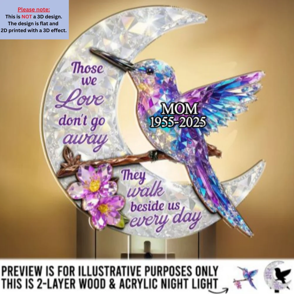 They Never Go Away - Personalized Custom 3D Effect Wood And Acrylic Night Light - Image 5