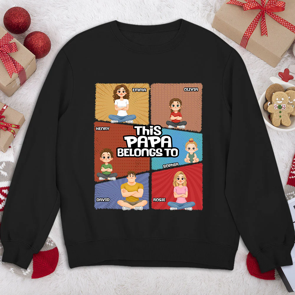 This Cartoon Grandpa Belongs To - Personalized Custom Shirt - Image 5