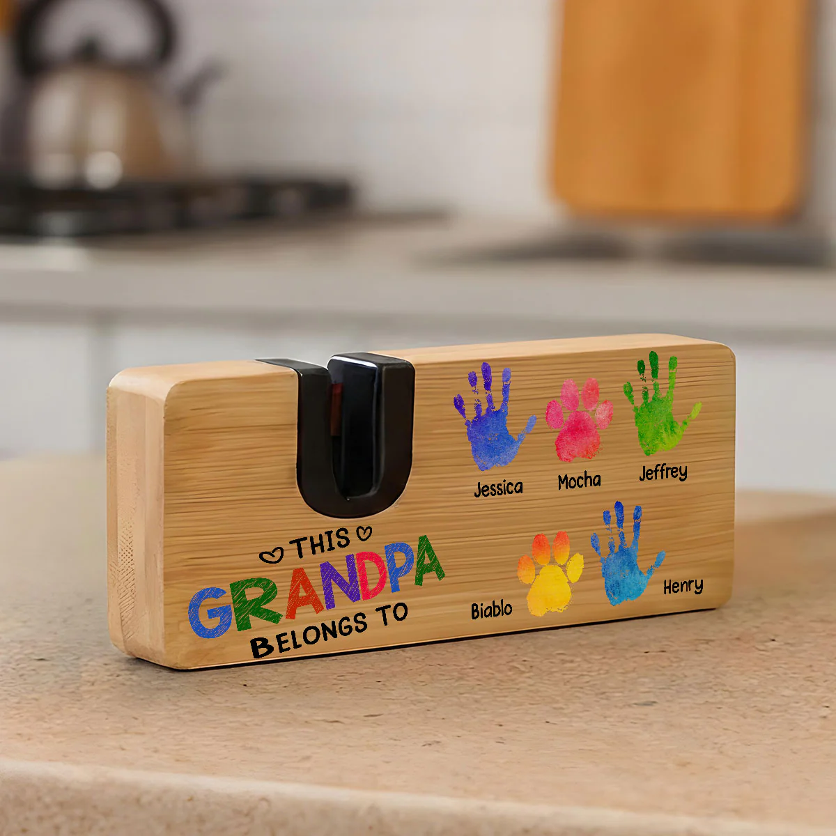 This Daddy Belongs To - Personalized Custom Opener Sharpener Stowel - Image 3