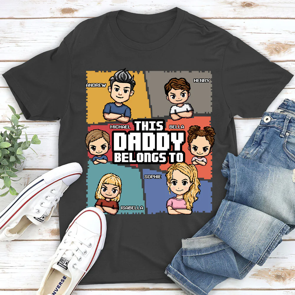 This Daddy Belongs To - Personalized Custom Shirt - Image 2