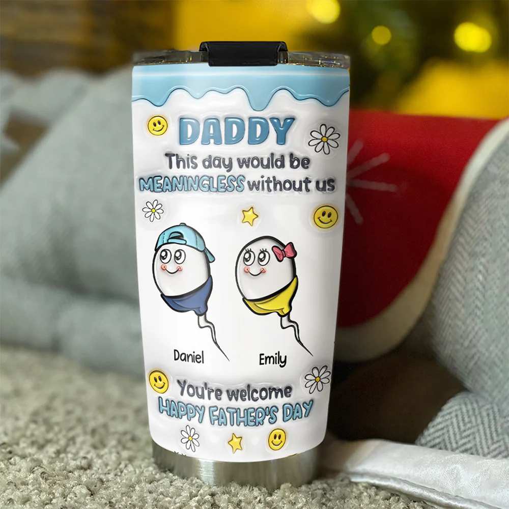 This Day Needs My Existence - Personalized Custom 3D Inflated Effect Tumbler - Image 3
