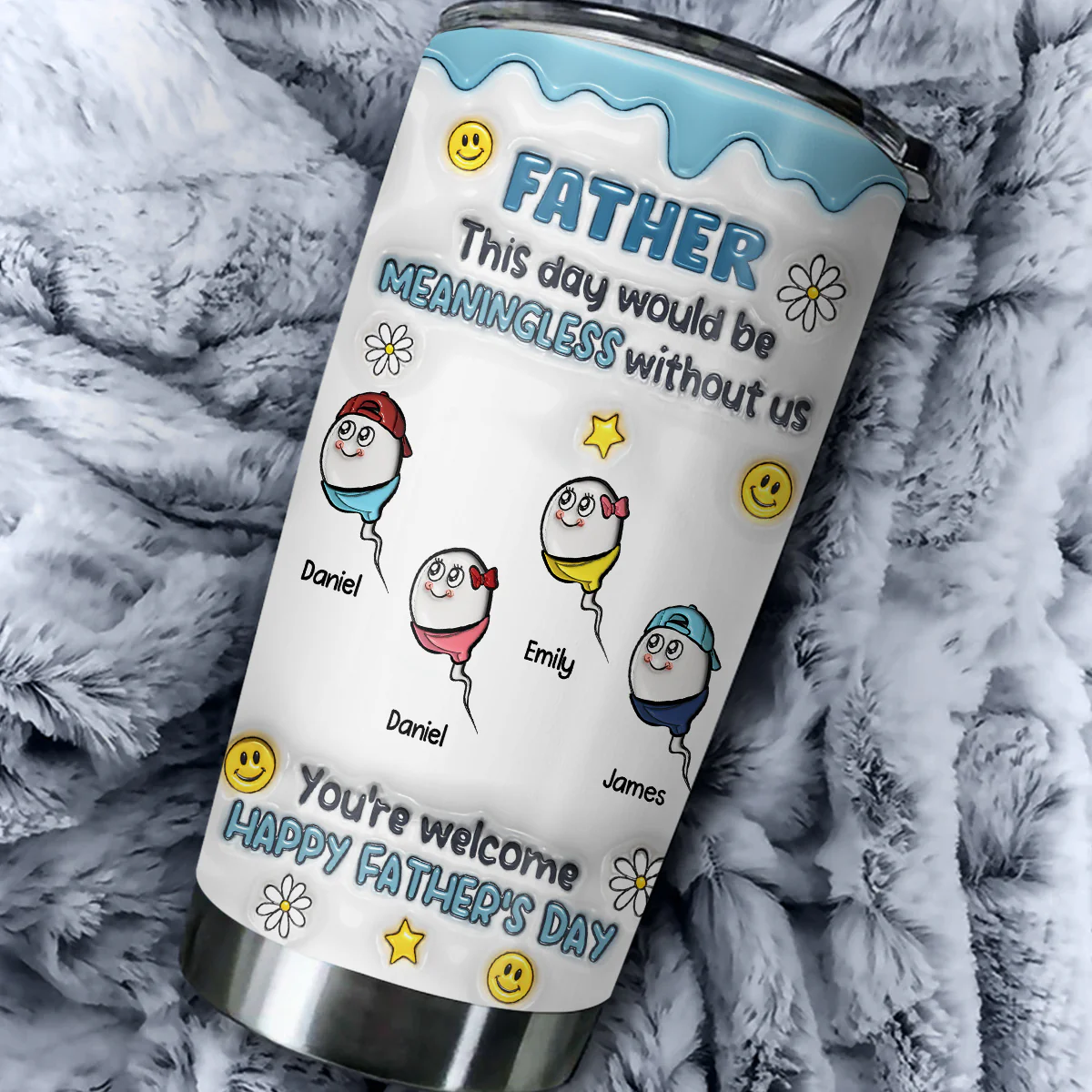This Day Needs My Existence - Personalized Custom 3D Inflated Effect Tumbler - Image 4