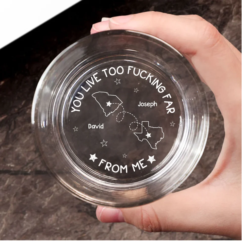 This Distance Drives Me Crazy - Personalized Custom Engraved Whiskey Glass - Image 7