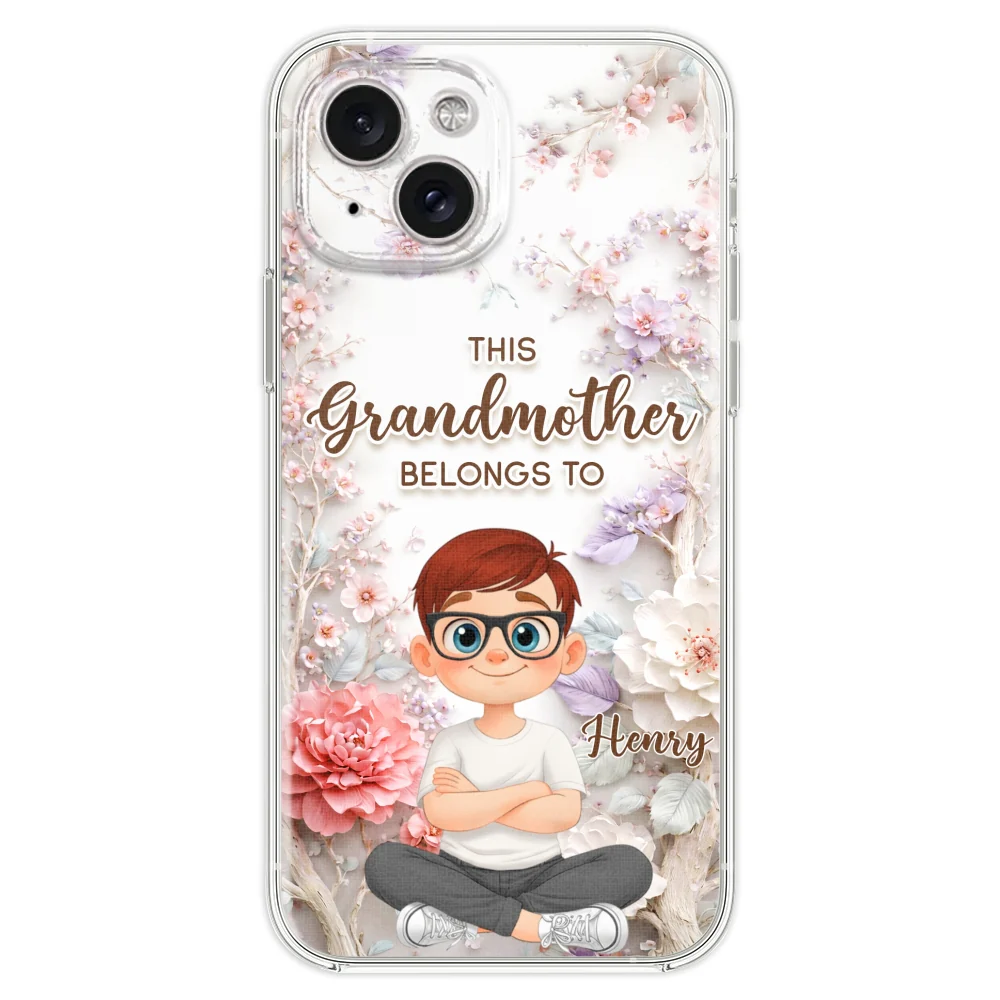 This Grandma Belongs To - Personalized Custom 3D Effect Phone Case - Image 21