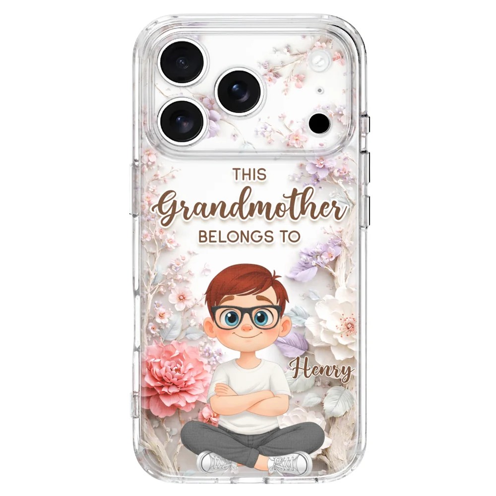 This Grandma Belongs To - Personalized Custom 3D Effect Phone Case - Image 31