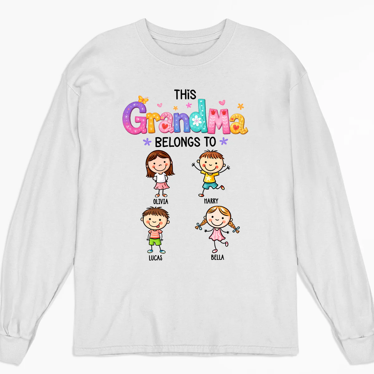 This Grandma Means The World - Personalized Custom Shirt - Image 3