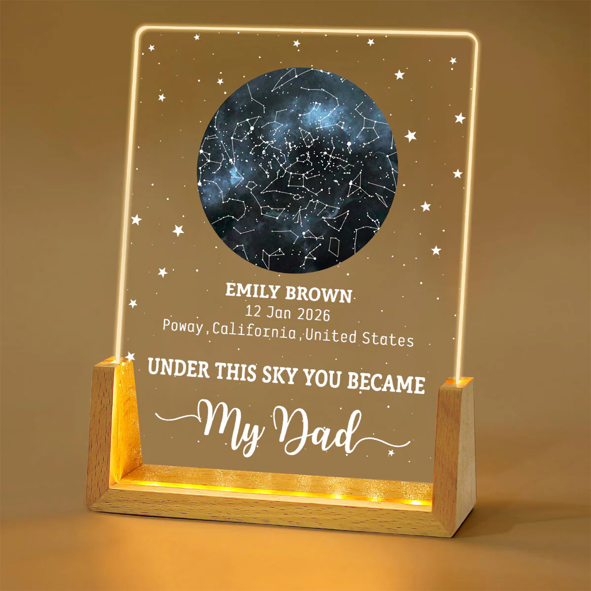 This Is What The Sky Looked Like 2 - Personalized Custom Night Light