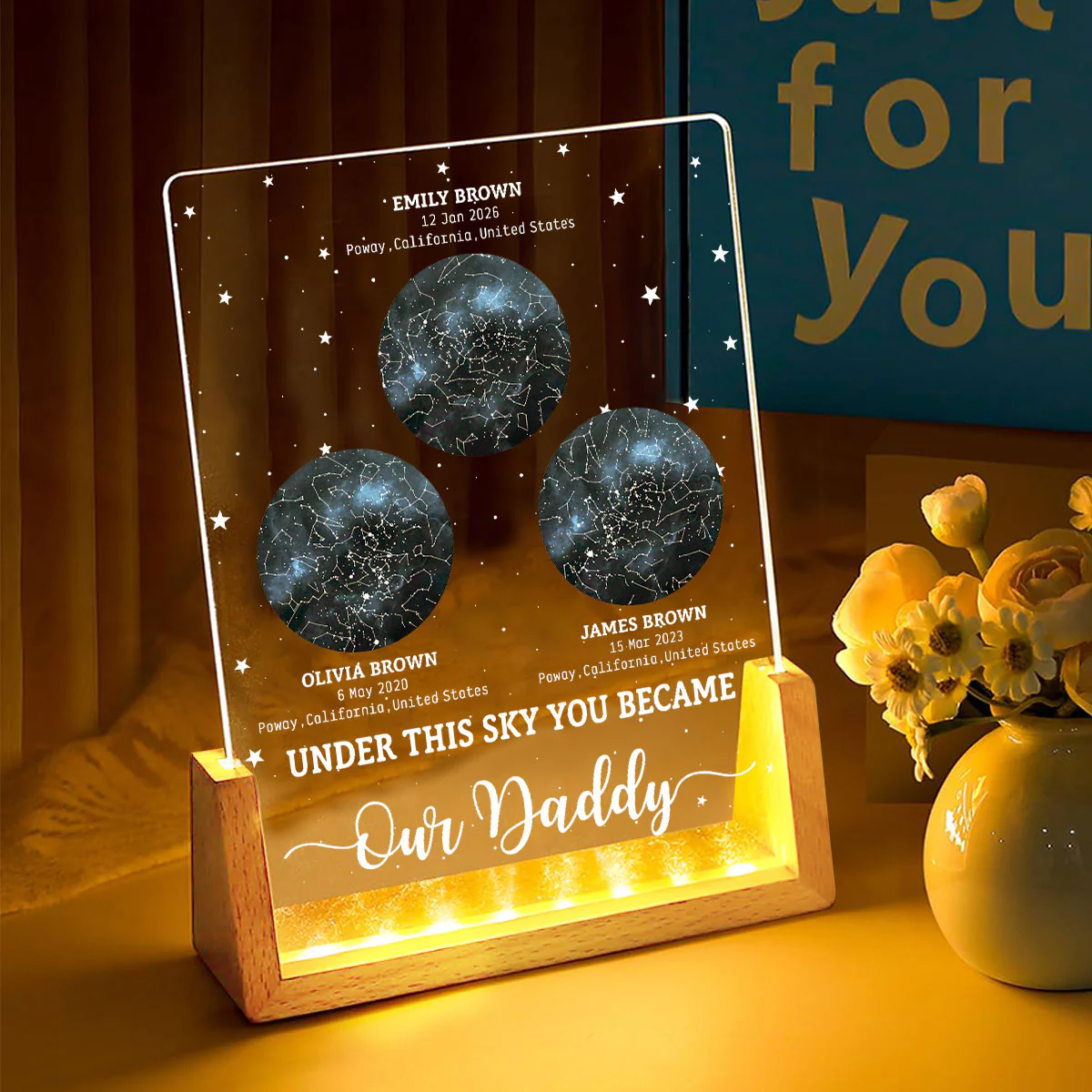 This Is What The Sky Looked Like 2 - Personalized Custom Night Light - Image 2