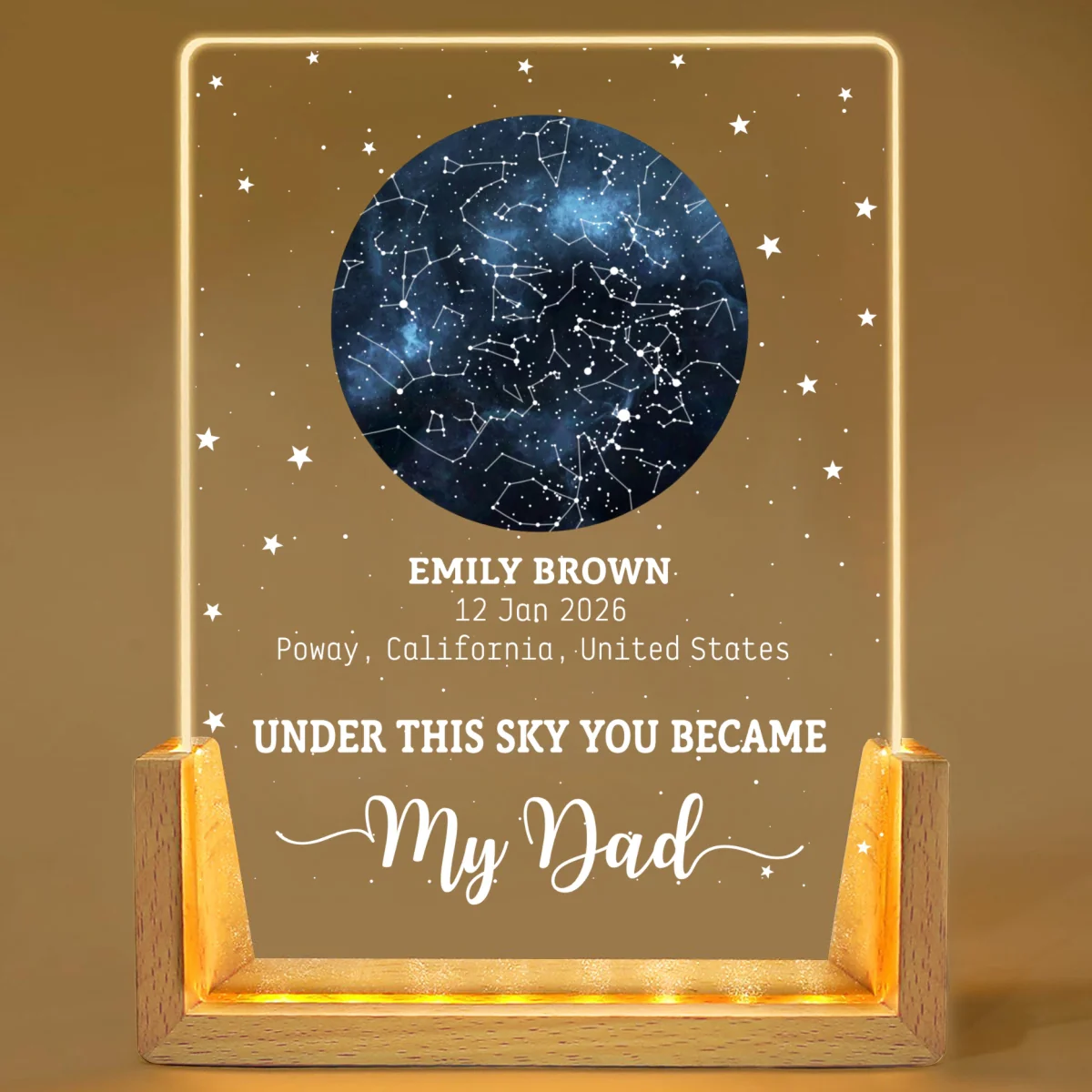 This Is What The Sky Looked Like 2 - Personalized Custom Night Light - Image 8