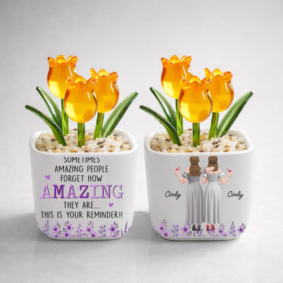 This Is Your Reminder - Personalized Custom Glass Everlasting Tulips - Image 11