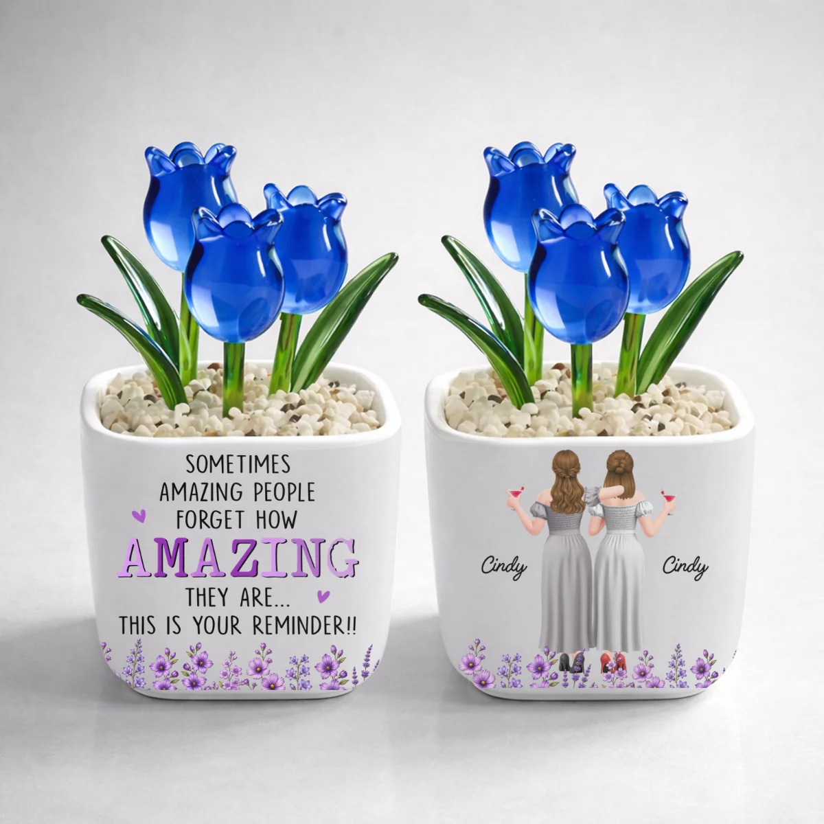 This Is Your Reminder - Personalized Custom Glass Everlasting Tulips - Image 8