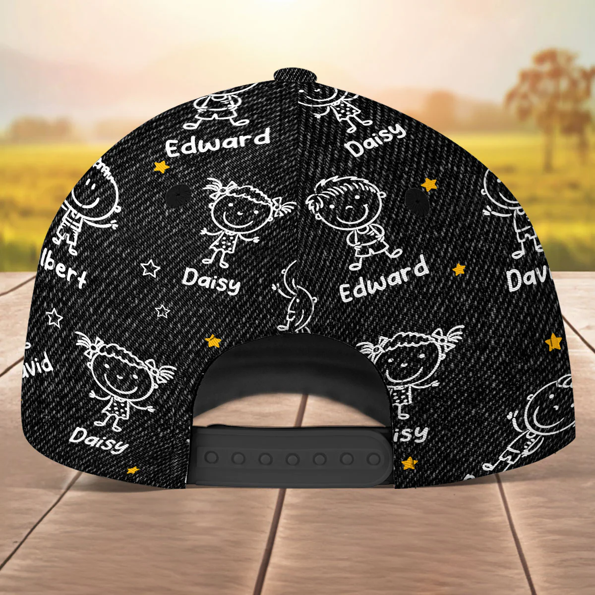 This Papa Belongs To - Personalized Custom Classic Cap - Image 4