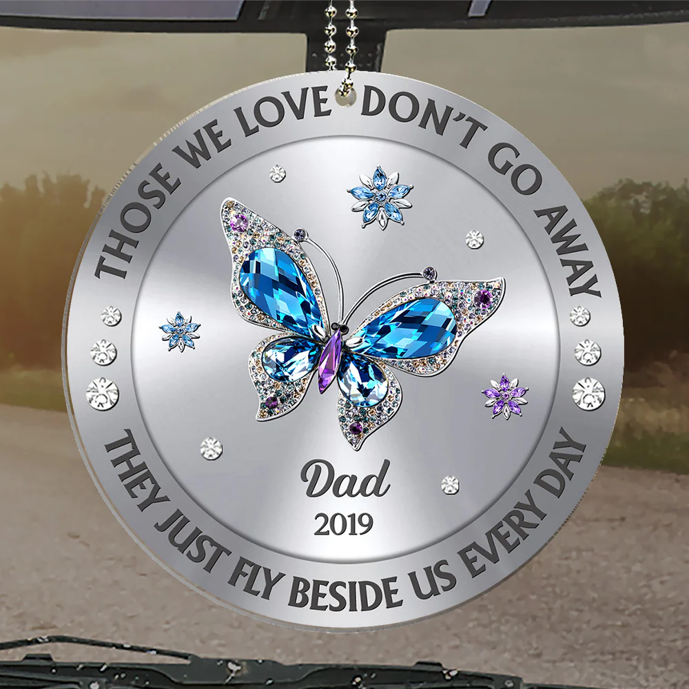 Those We Love Beside Us Every Day - Personalized Custom Car Ornament - Image 4