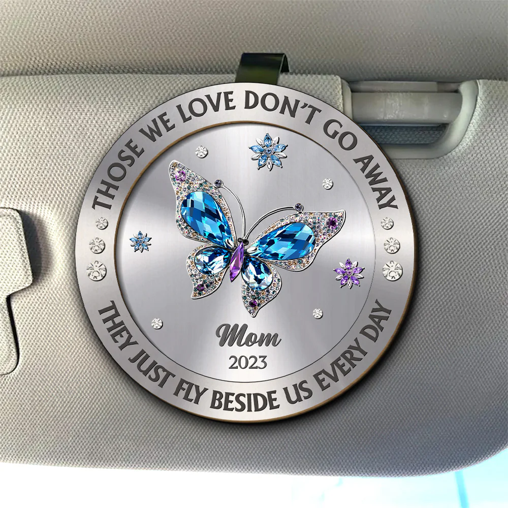 Those We Love Beside Us Every Day - Personalized Custom Car Visor Clip - Image 3