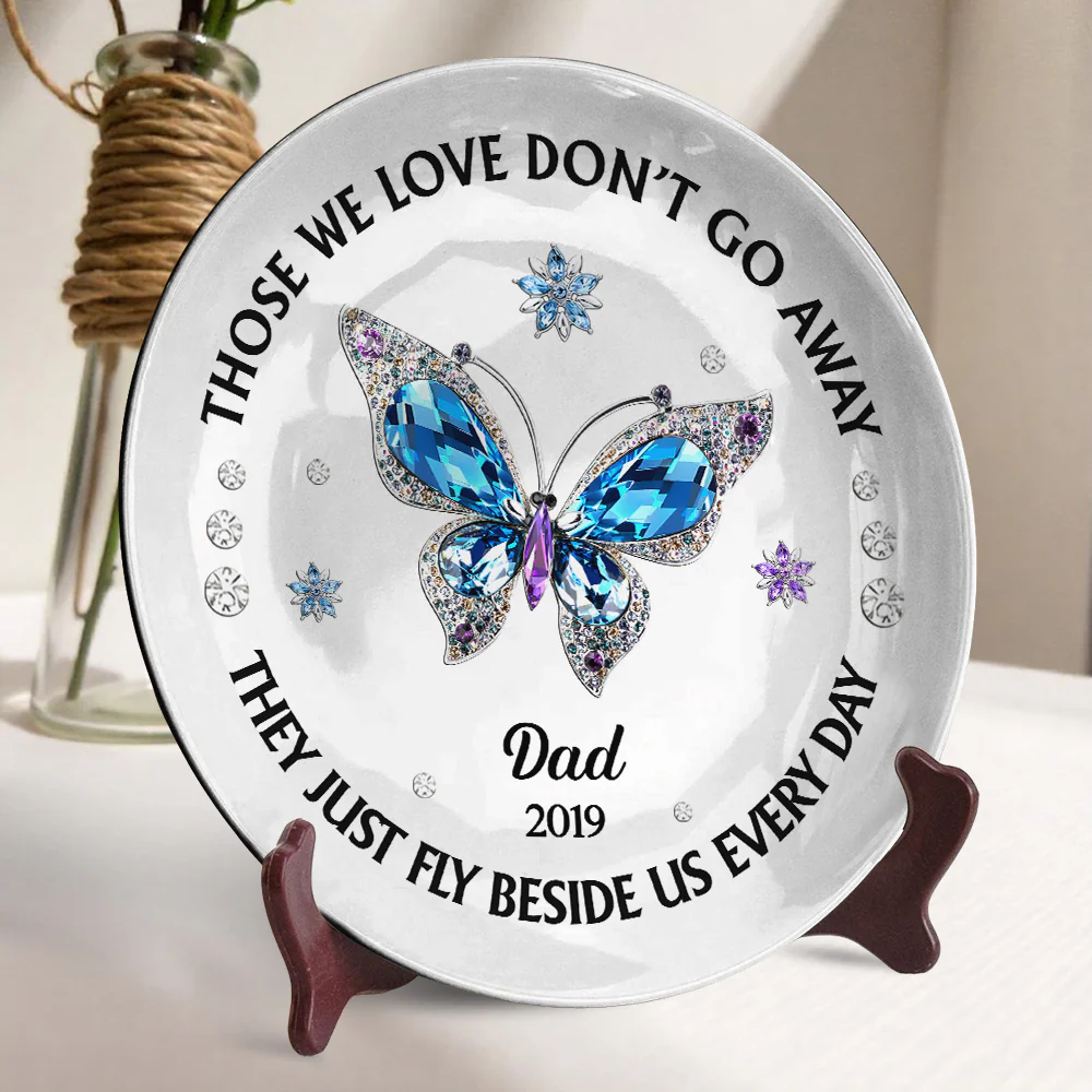 Those We Love Beside Us Every Day - Personalized Custom Plate - Image 4