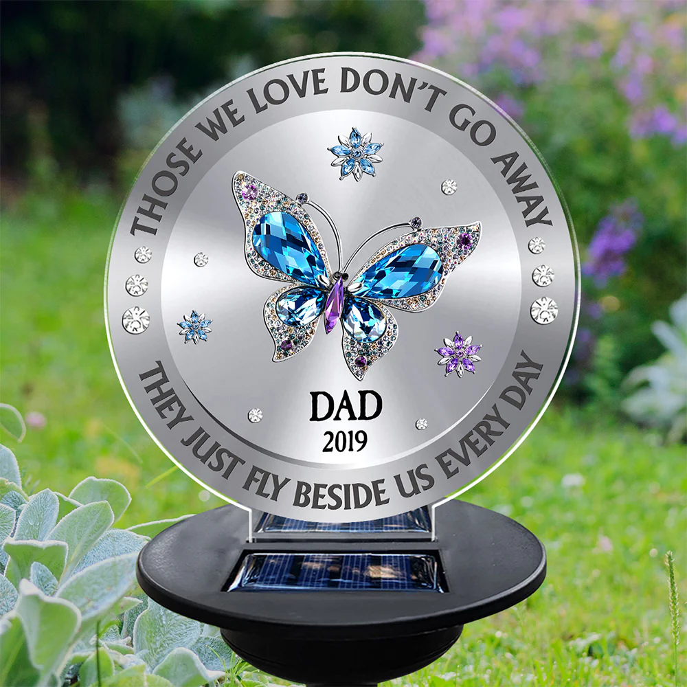 Those We Love Beside Us Every Day - Personalized Custom Solar Light - Image 3