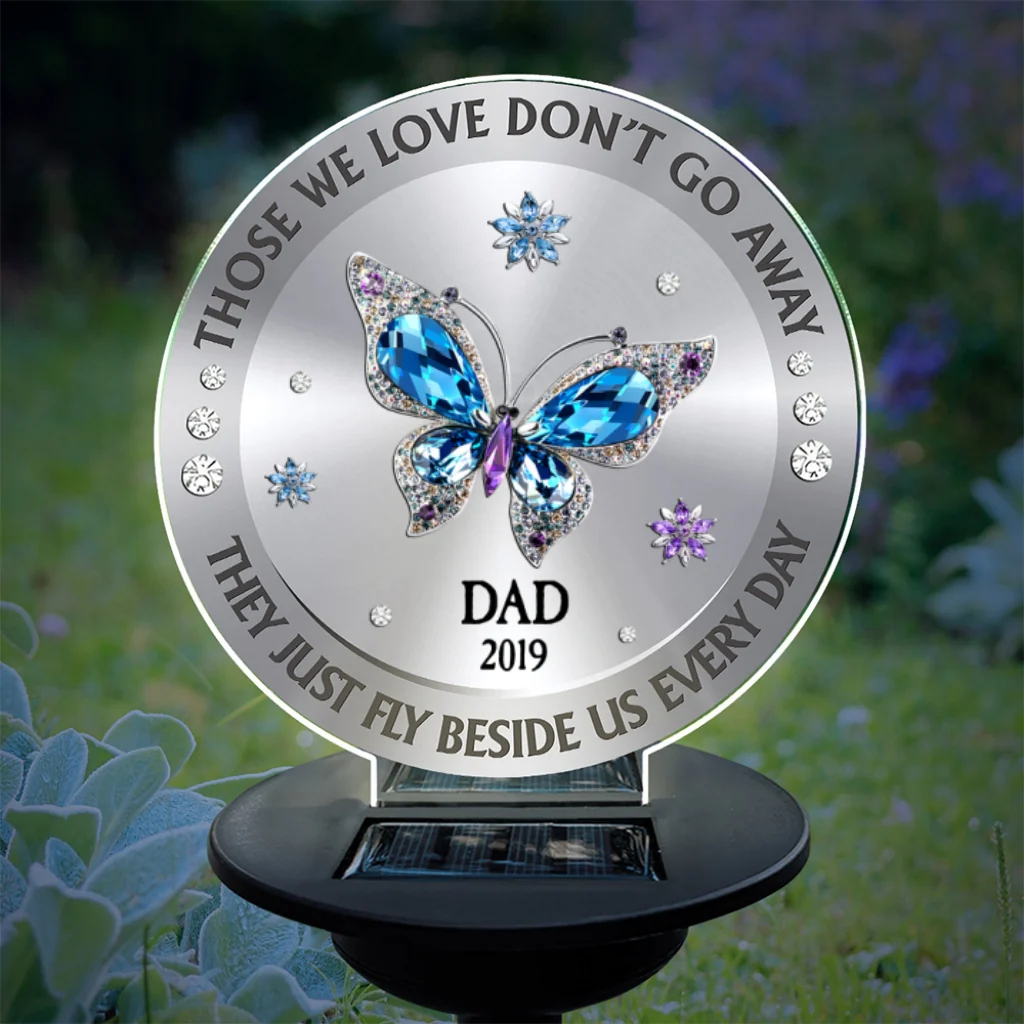 Those We Love Beside Us Every Day - Personalized Custom Solar Light - Image 7
