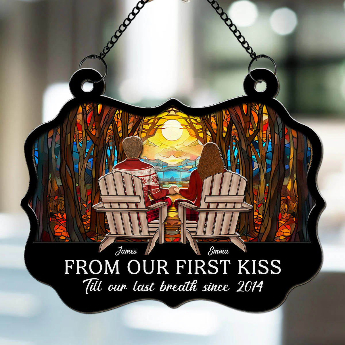 Till Our Last Breath - Personalized Custom Suncatcher - Image 5