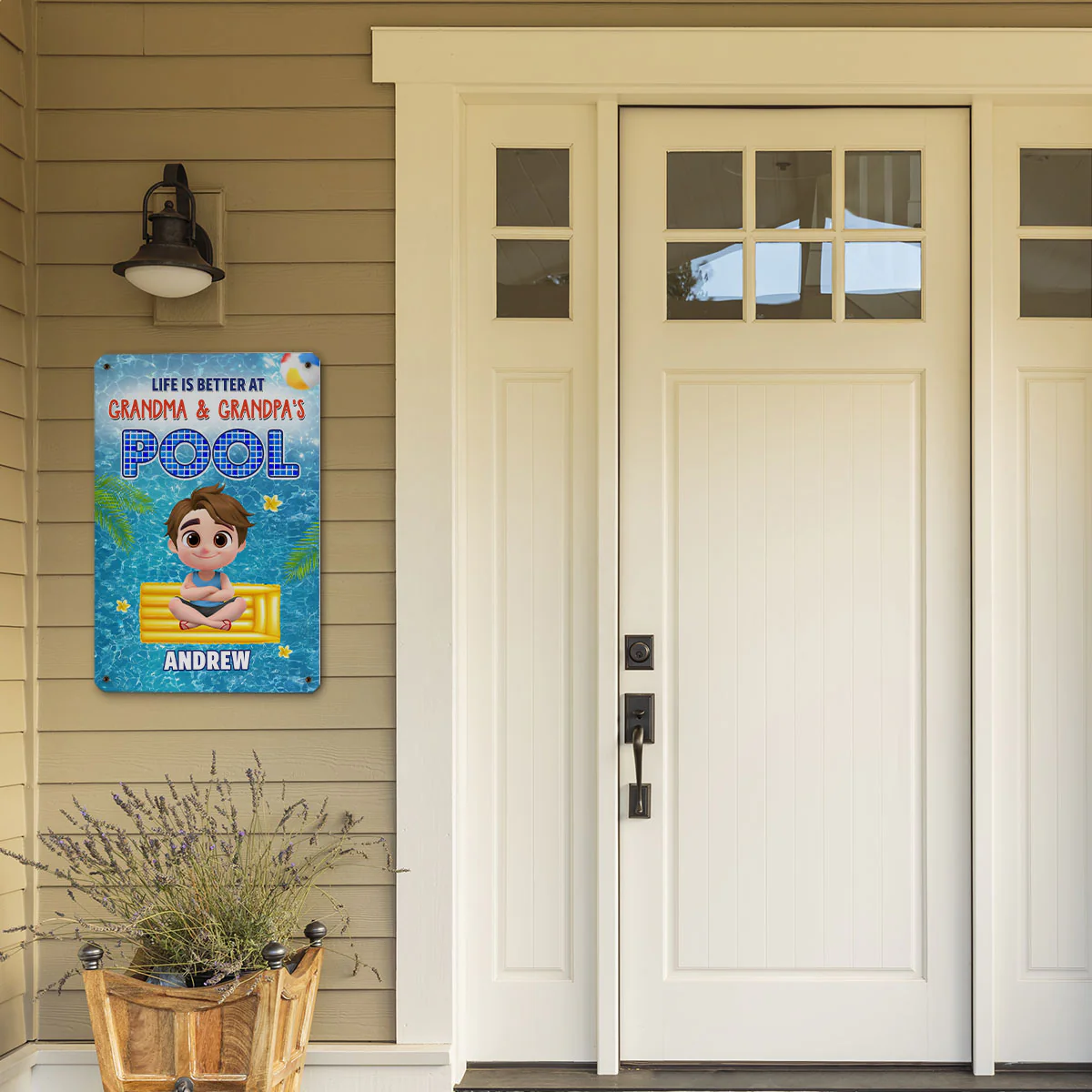 Time For The Beach - Personalized Custom Metal Sign - Image 5
