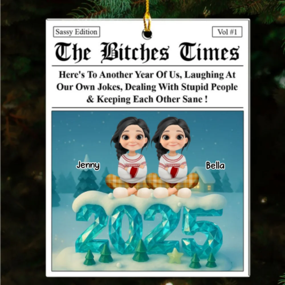 To Another Year Of Us - Personalized Custom Acrylic Ornament - Image 5