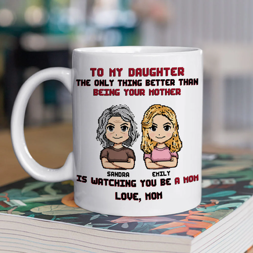 To My Daughter I Love You - Personalized Custom Coffee Mug - Image 3