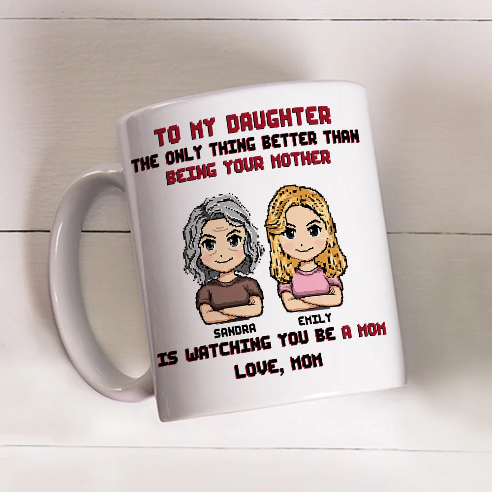 To My Daughter I Love You - Personalized Custom Coffee Mug - Image 4