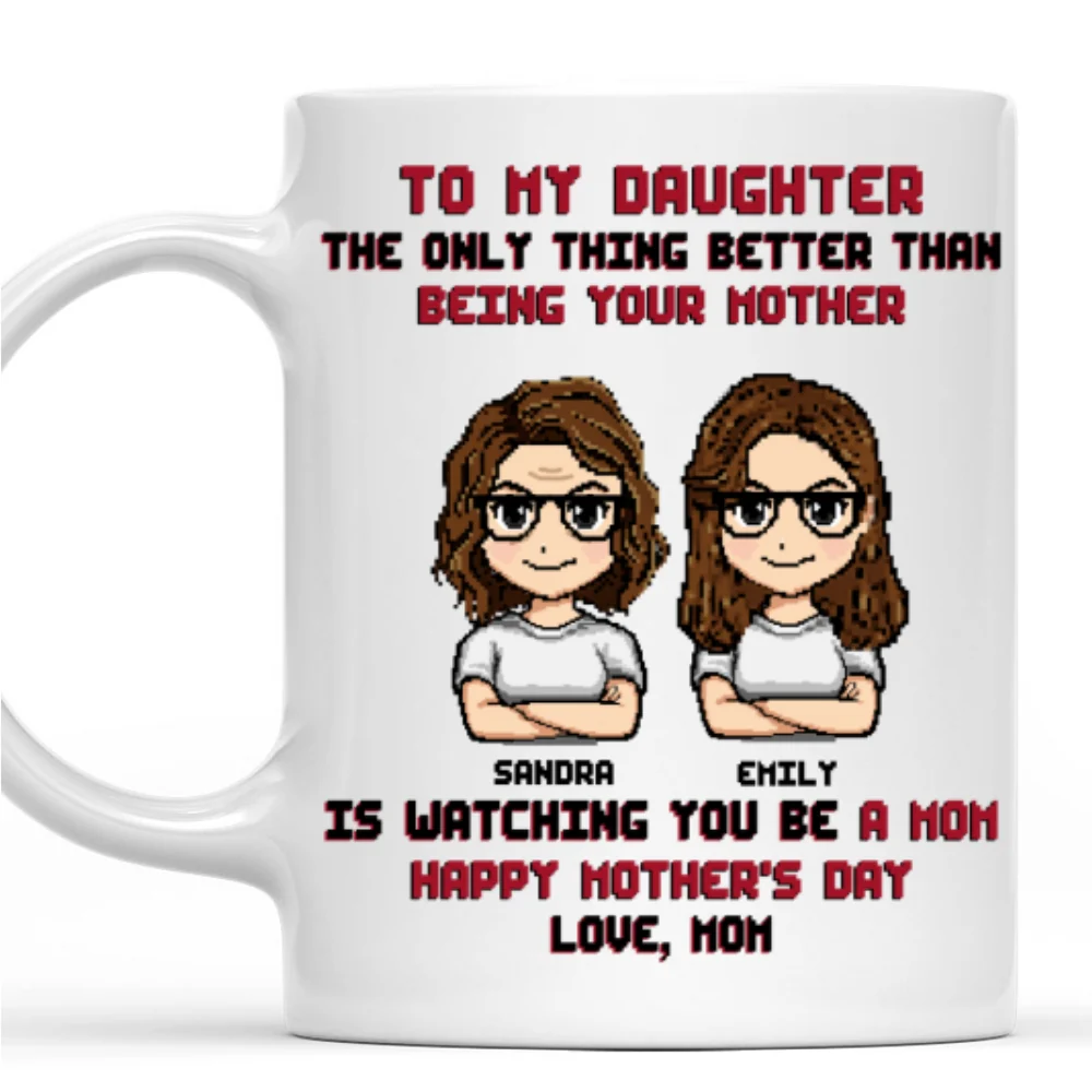 To My Daughter I Love You - Personalized Custom Coffee Mug - Image 7