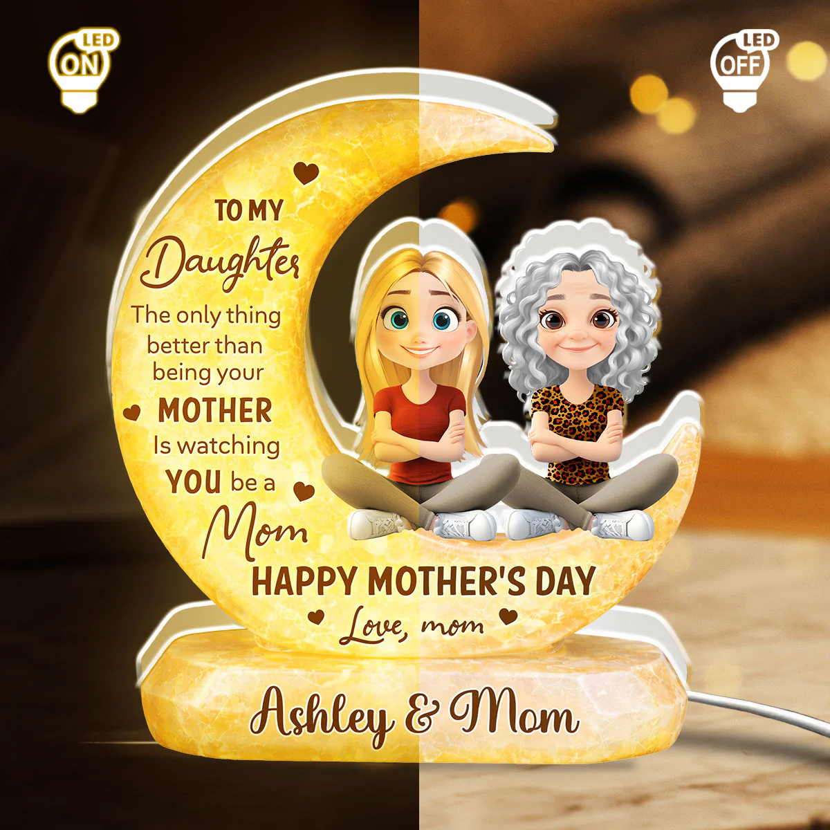 To My Daughter - Personalized Custom Light Box - Image 6