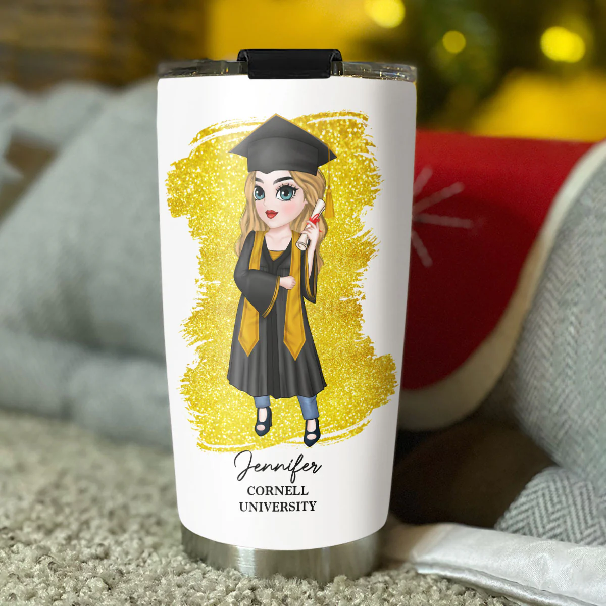 To My Daughter Son Graduation - Personalized Custom Tumbler - Image 5
