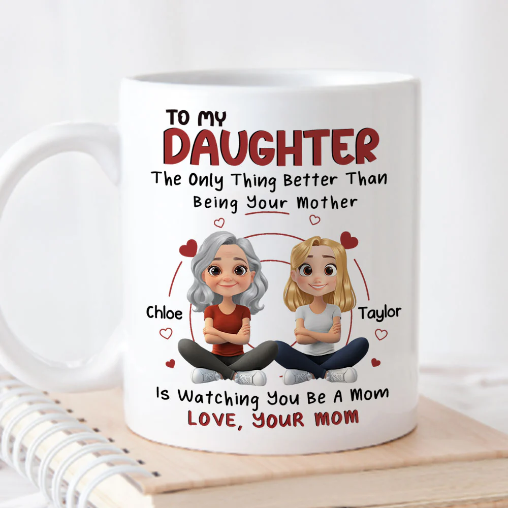To My Lovely Daughter - Personalized Custom Coffee Mug - Image 3