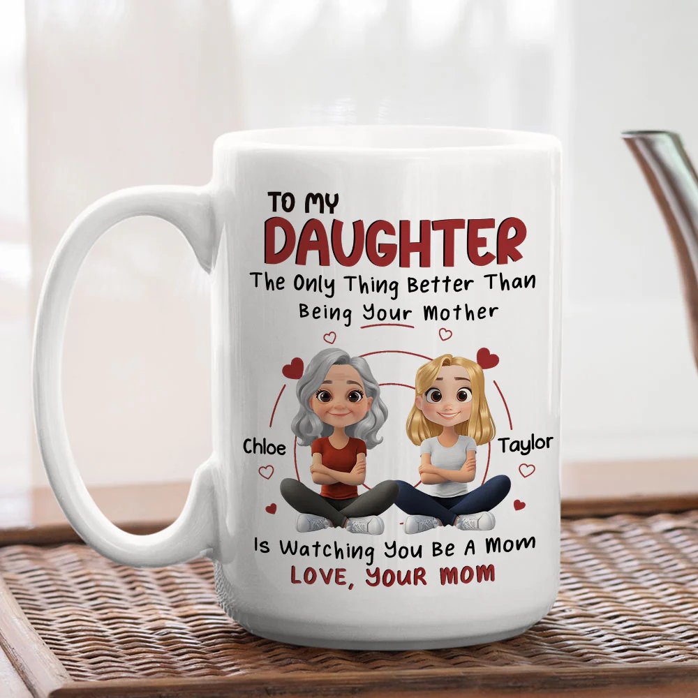 To My Lovely Daughter - Personalized Custom Coffee Mug - Image 5