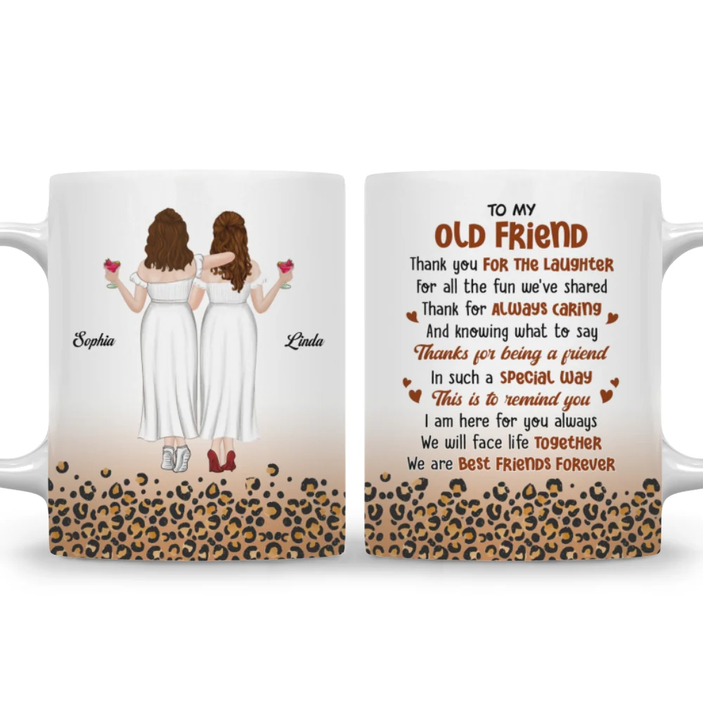 To My Old Friend - Personalized Custom Coffee Mug - Image 7