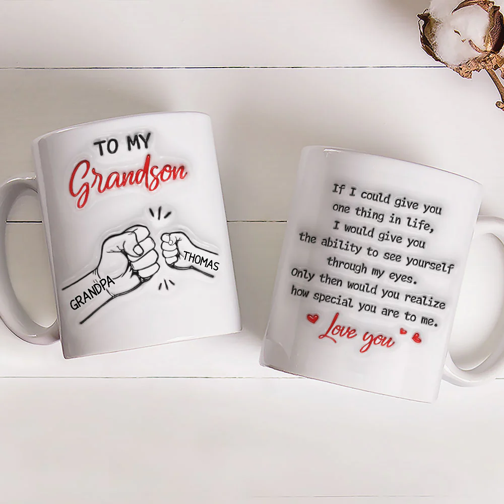 To My Son How Special You Are - Personalized Custom 3D Inflated Effect Mug - Image 3