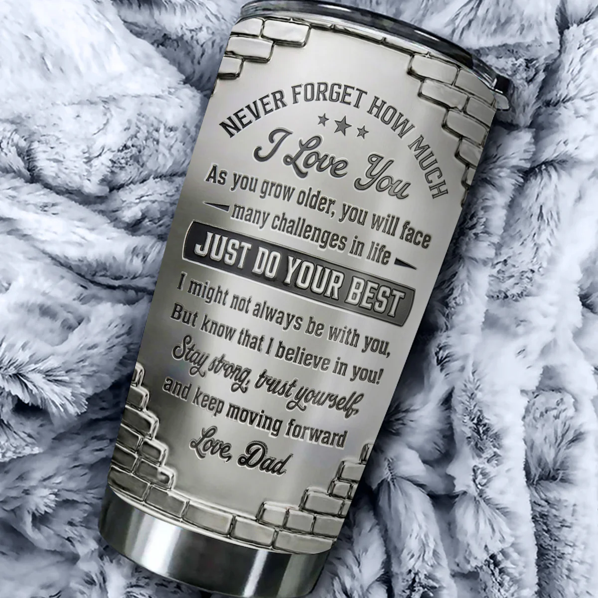 To My Son I Believe In You - Personalized Custom 3D Effect Tumbler - Image 4