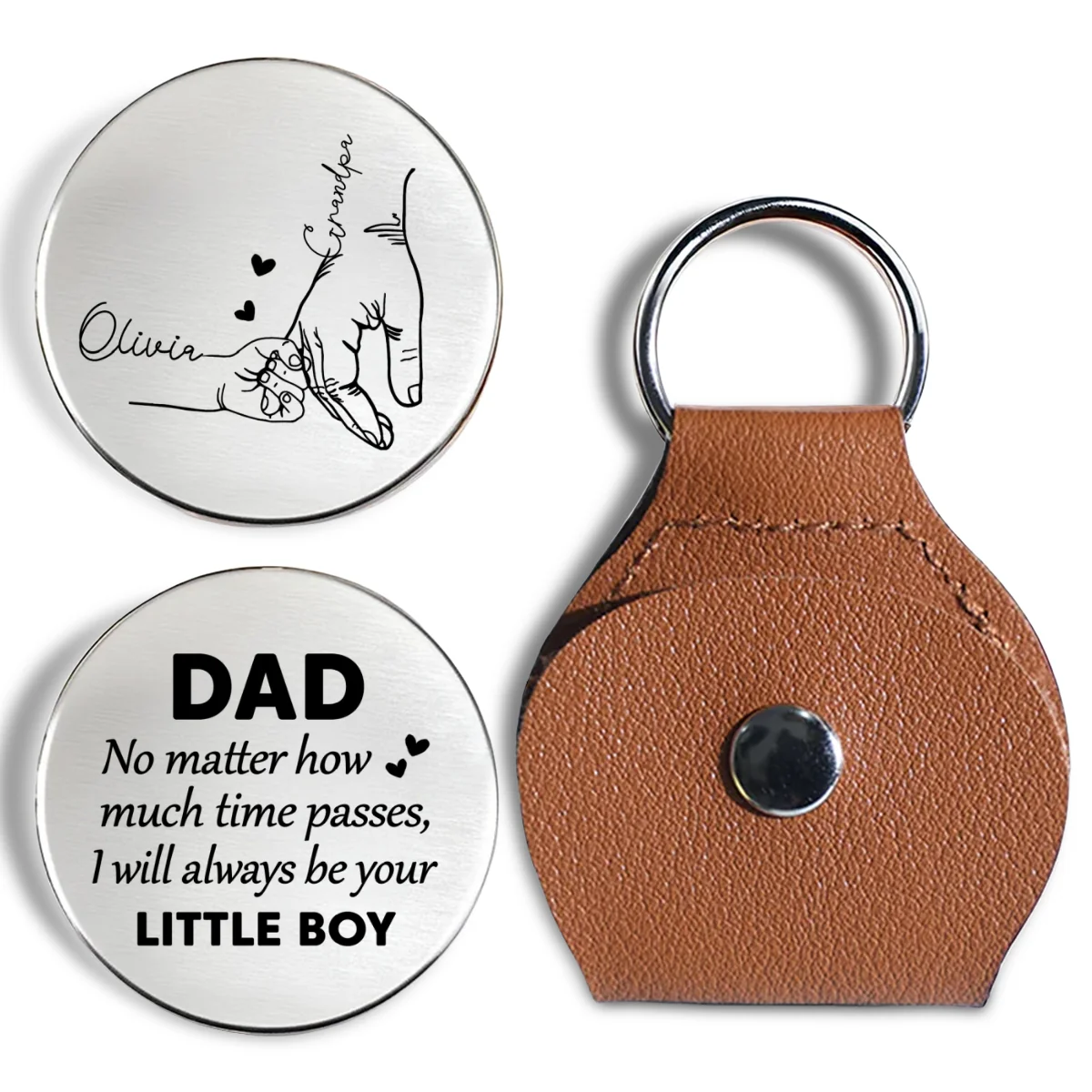 To My Son I Will Always Be There Forever - Personalized Custom Pocket Hug - Image 6