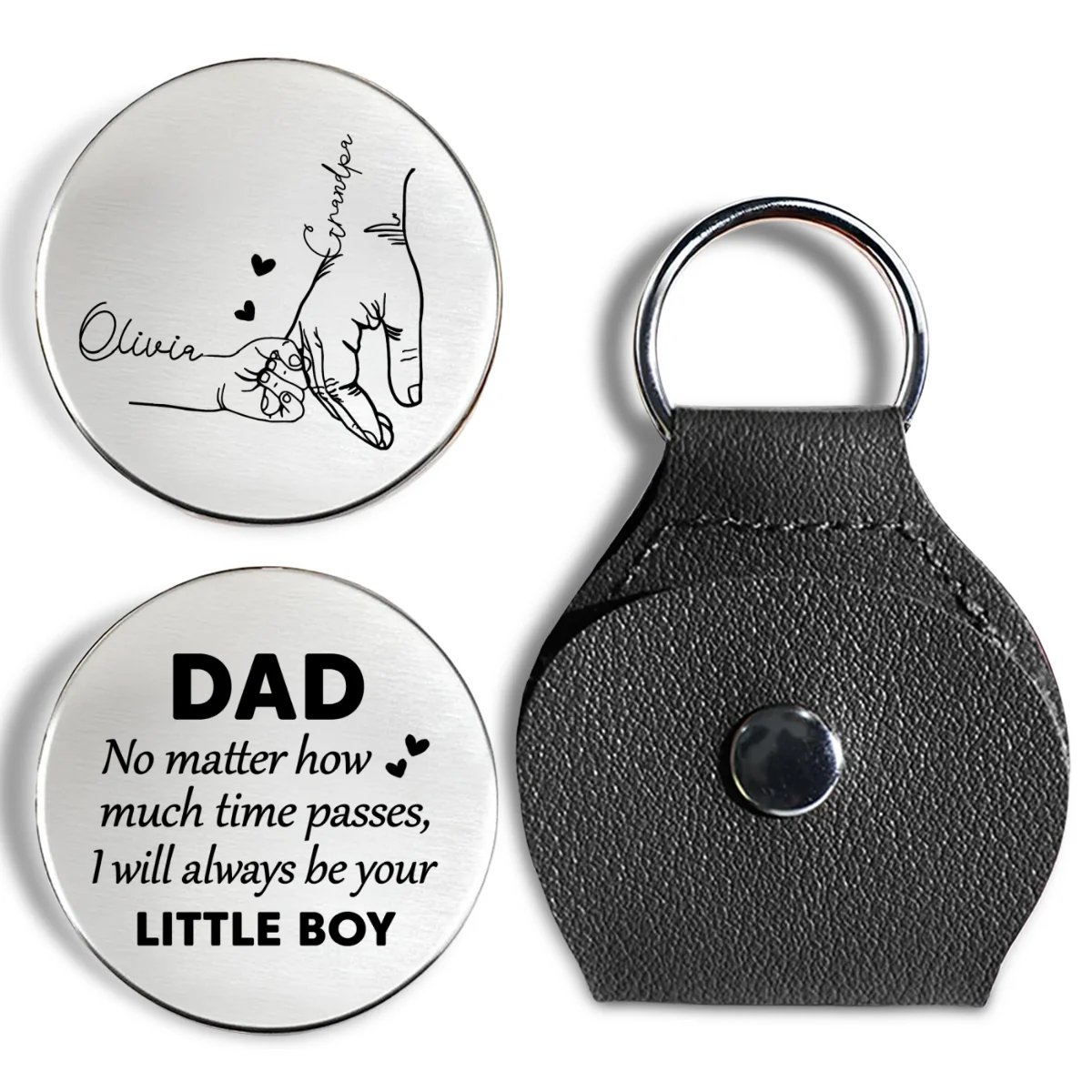 To My Son I Will Always Be There Forever - Personalized Custom Pocket Hug - Image 7