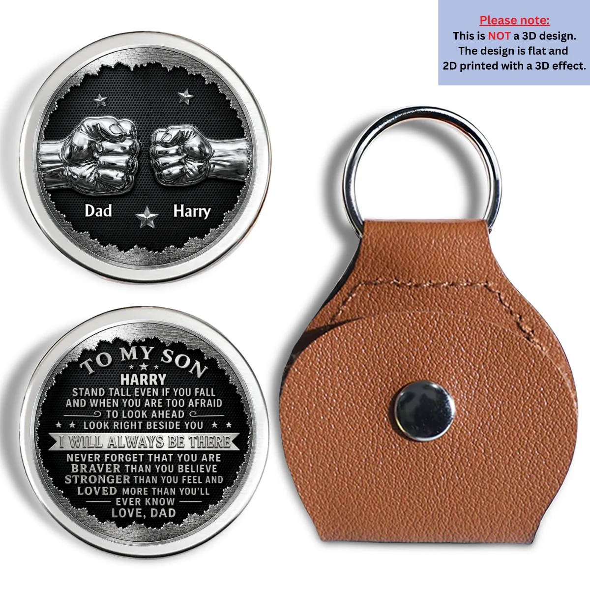 To My Son I Will Always Be There - Personalized Custom Pocket Hug - Image 6