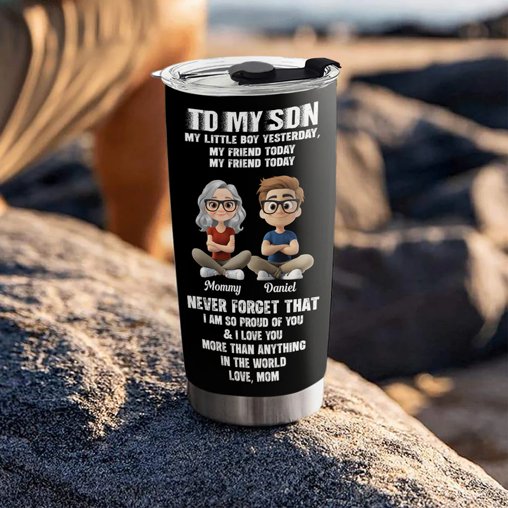 To My Son - Personalized Custom Tumbler - Image 3