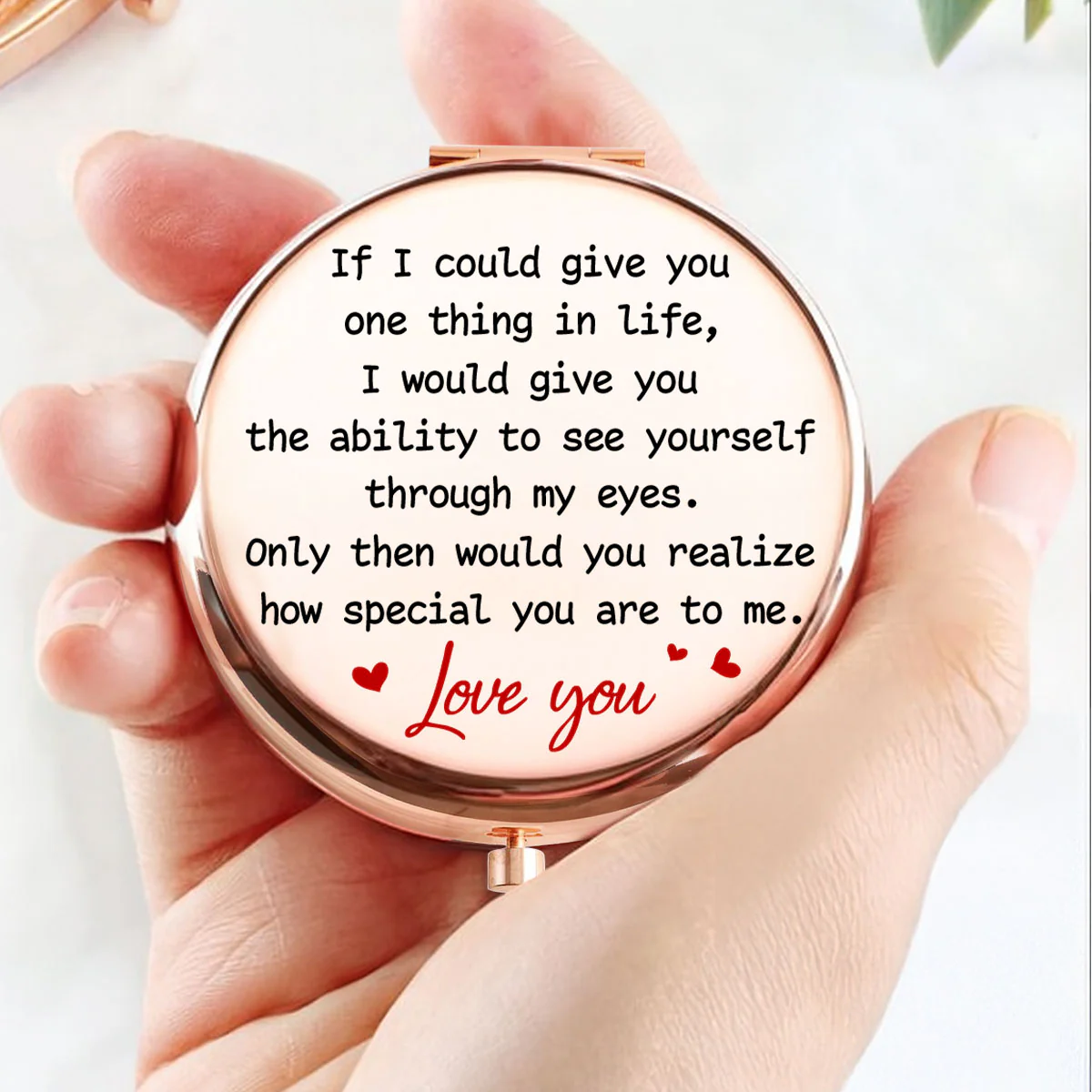 To My Wife How Special You Are To Me - Personalized Custom Compact Mirror - Image 3