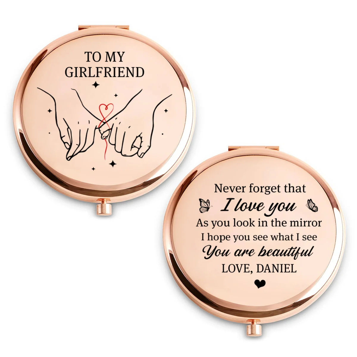 To My Wife I See Beauty In You - Personalized Custom Compact Mirror - Image 6