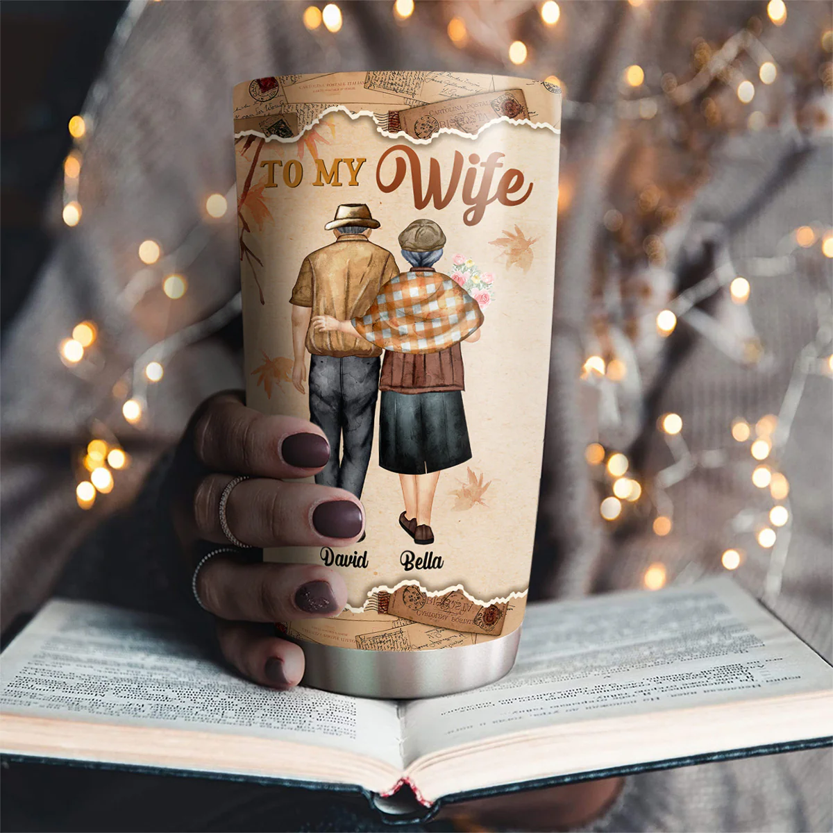 To My Wife - Personalized Custom Tumbler - Image 2