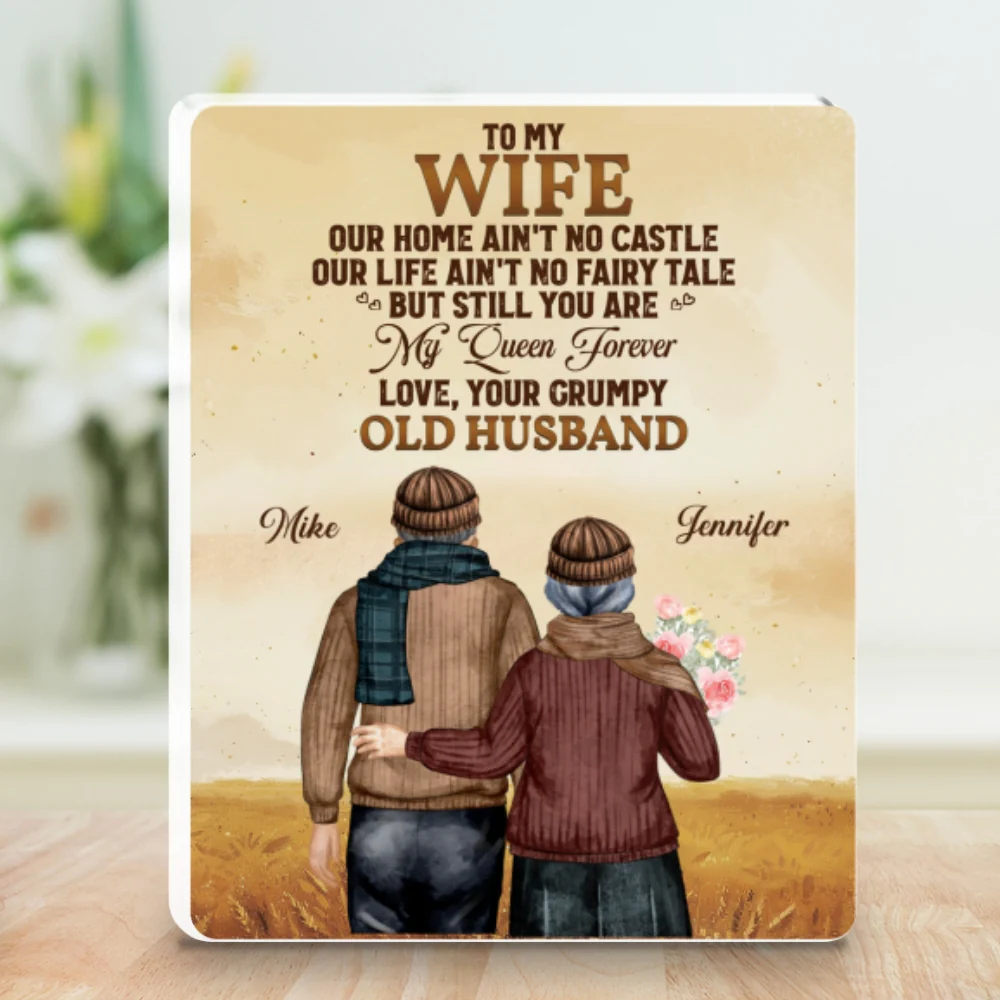 To My Wife You Are My Queen Forever - Personalized Custom Acrylic Plaque - Image 6