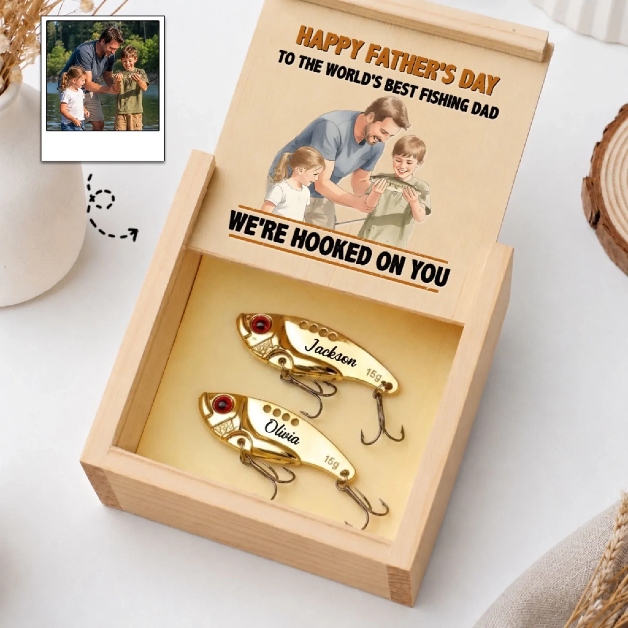 To The World Best Fishing Dad - Personalized Custom Fishing Lure