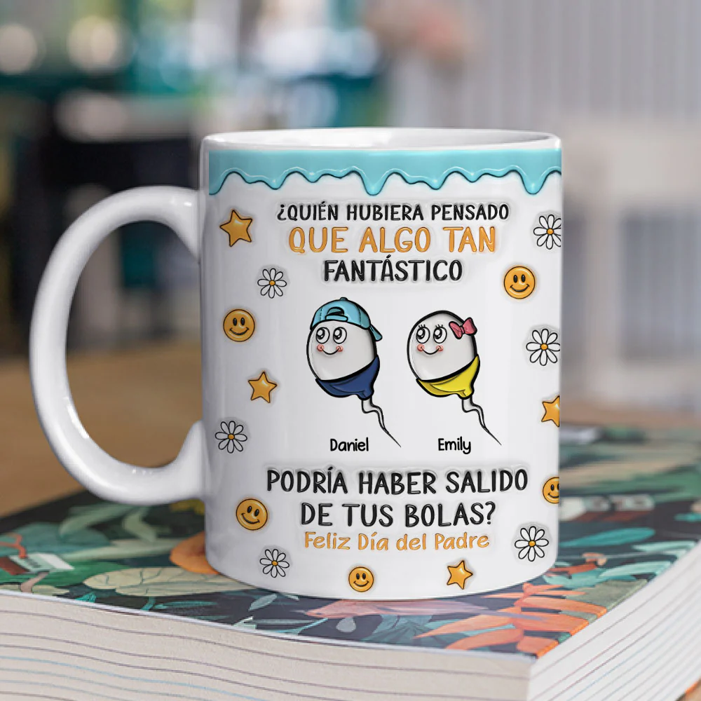 Todos Venimos De Ahí - Taza Personalizada Con Efecto 3D Inflado - Image 2