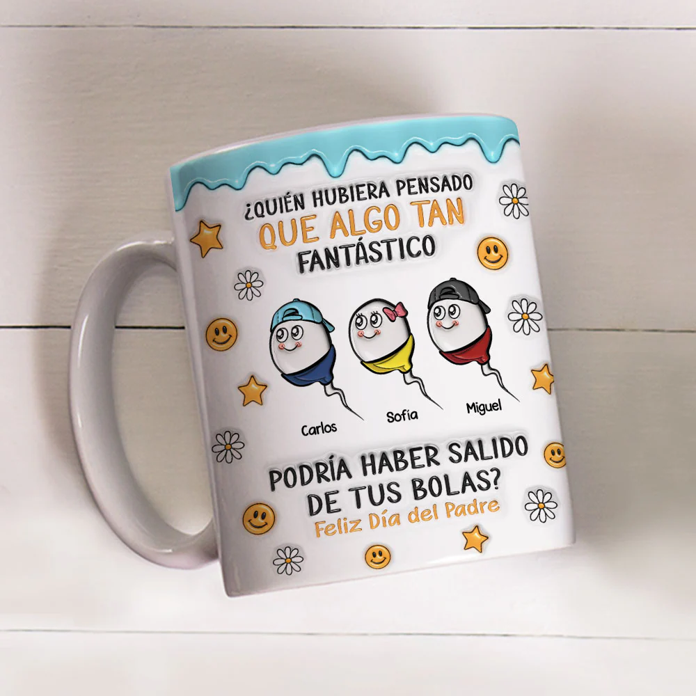 Todos Venimos De Ahí - Taza Personalizada Con Efecto 3D Inflado - Image 3