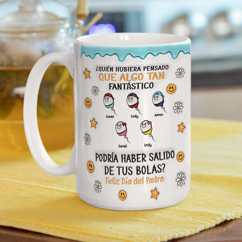Todos Venimos De Ahí - Taza Personalizada Con Efecto 3D Inflado - Image 4