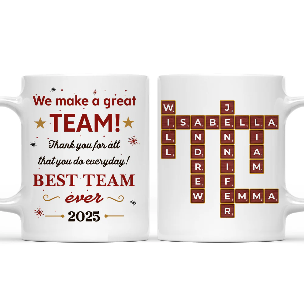 Together Everyone Achieves More Always - Personalized Custom Coffee Mug