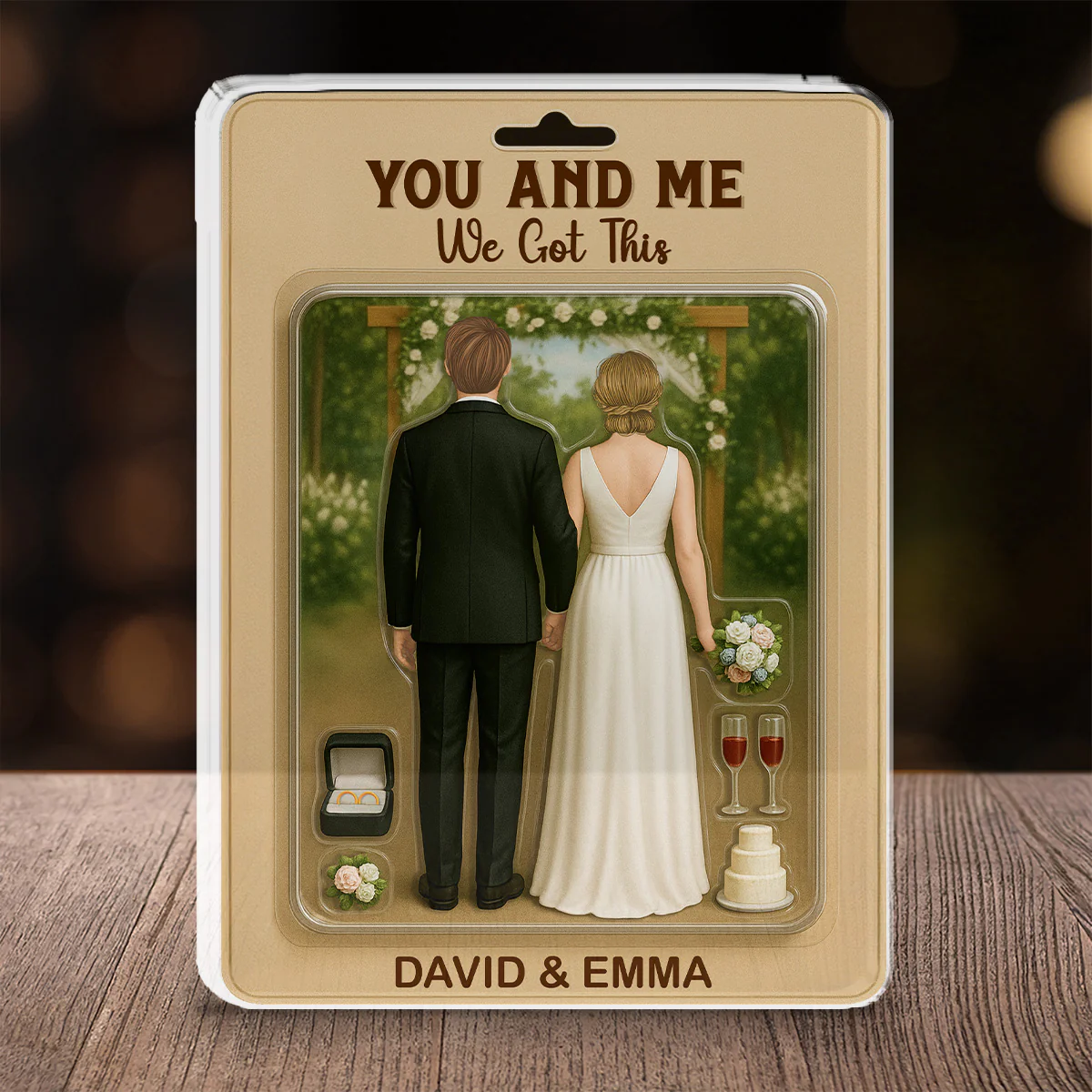 Together Forever Figure - Personalized Custom Acrylic Plaque - Image 2