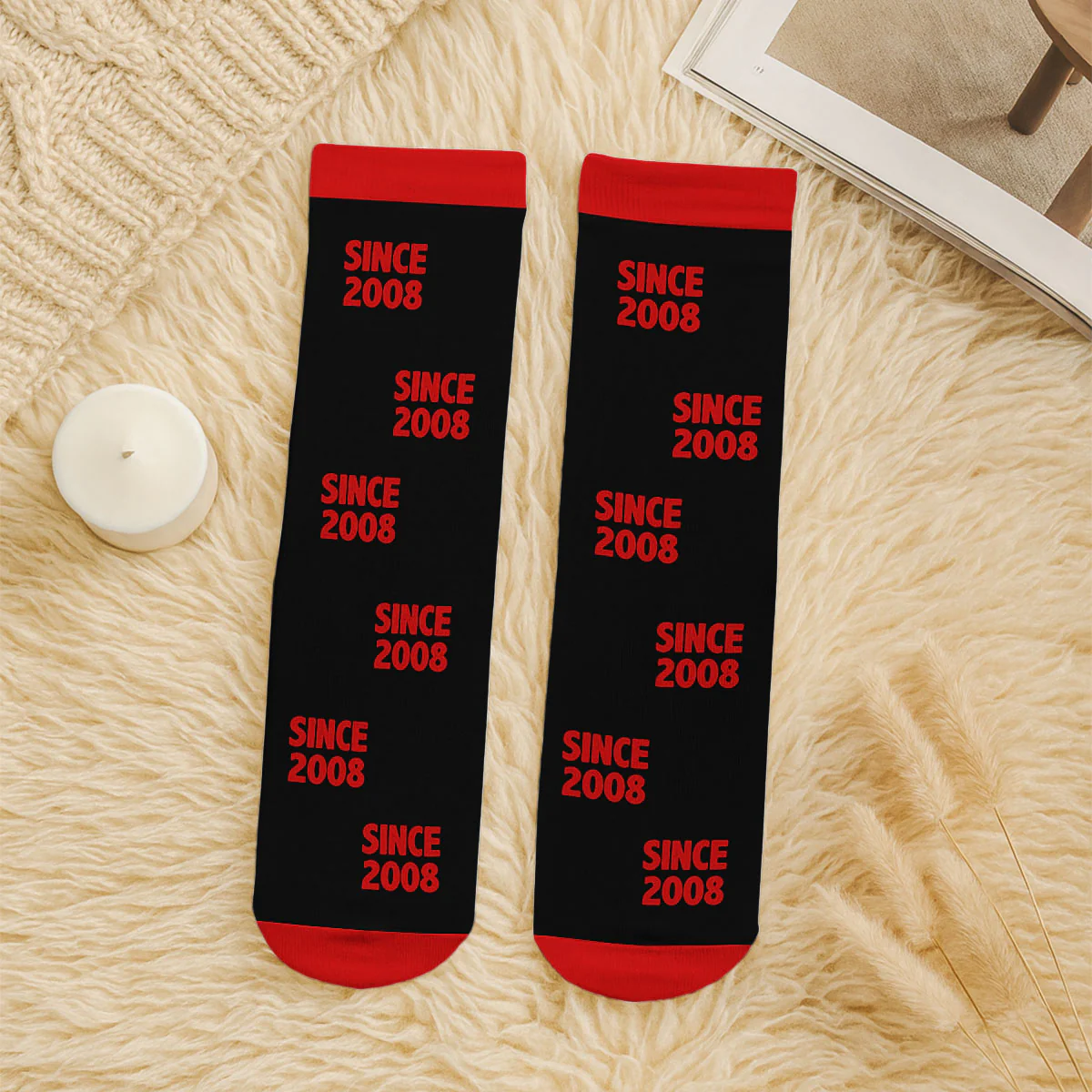 Together Forever - Personalized Custom Crew Socks - Image 7